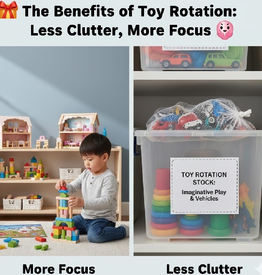 The Benefits of Toy Rotation: Less Clutter, More Focus